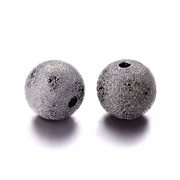 Stardust metal perle. Gunmetal. 10 mm. 10 stk.